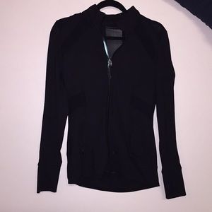 Workout black tight jacket